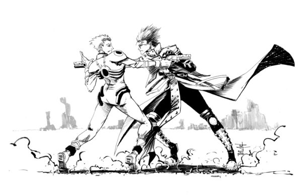 Trigun: Vash And Knives - Original Art