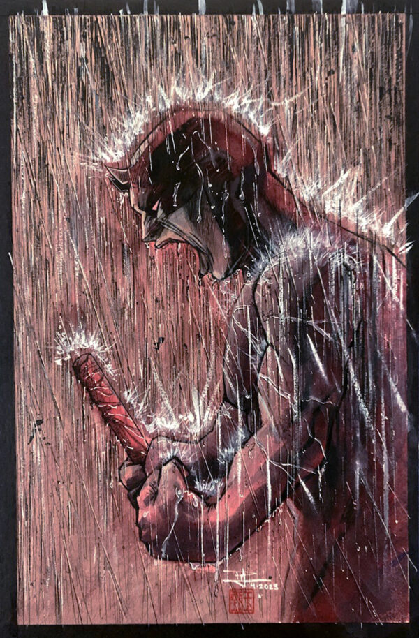 (Dare)devil In The Rain - Original Art - Image 2