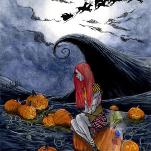 Sally Waits (The Nightmare Before Christmas) - Color Print